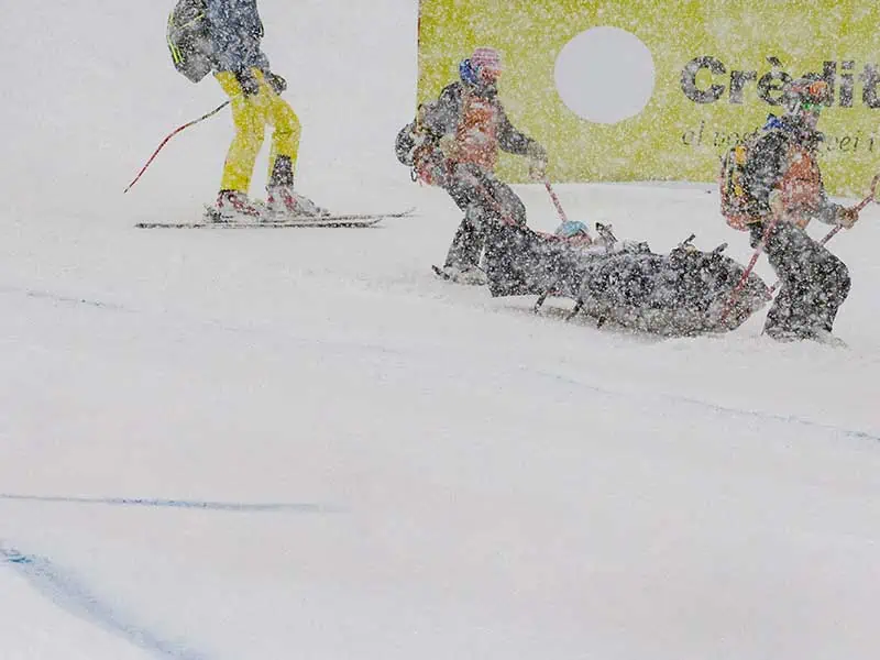 Ски състезател пострада